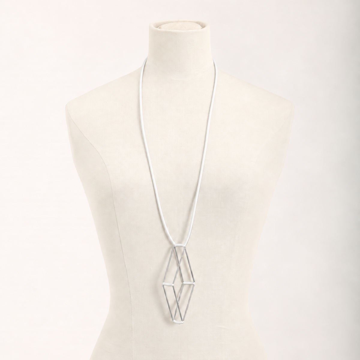Collana Teorema Rodio, bianco e rodio