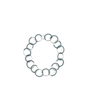 Eclissi necklace rhodium short