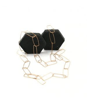 Aria necklace long sterling silver