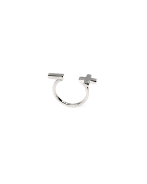 More & Less ring sterling silver