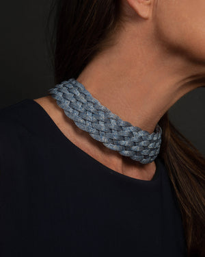 QUEEN METALLO - CHOKER - AZZURRO
