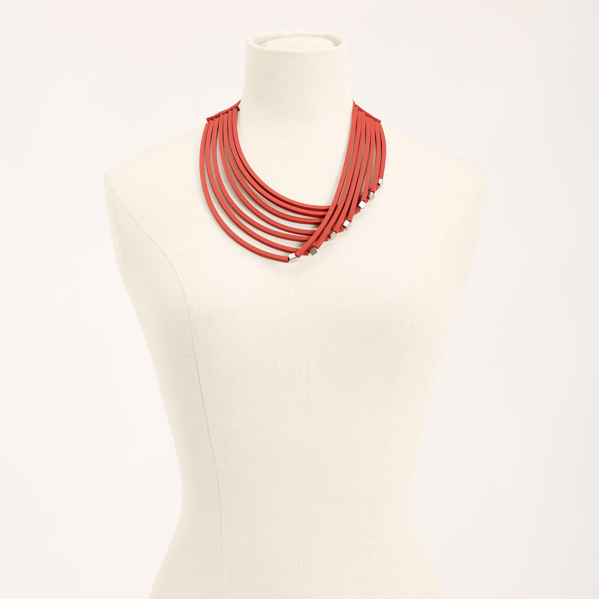 Afrika+ Necklace, pastel red