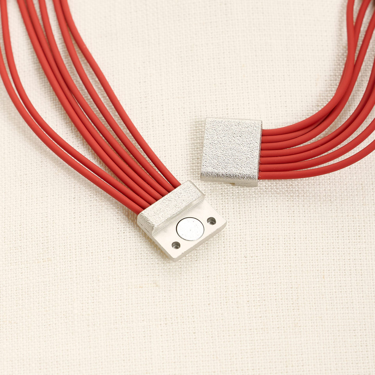 Afrika+ Necklace, pastel red
