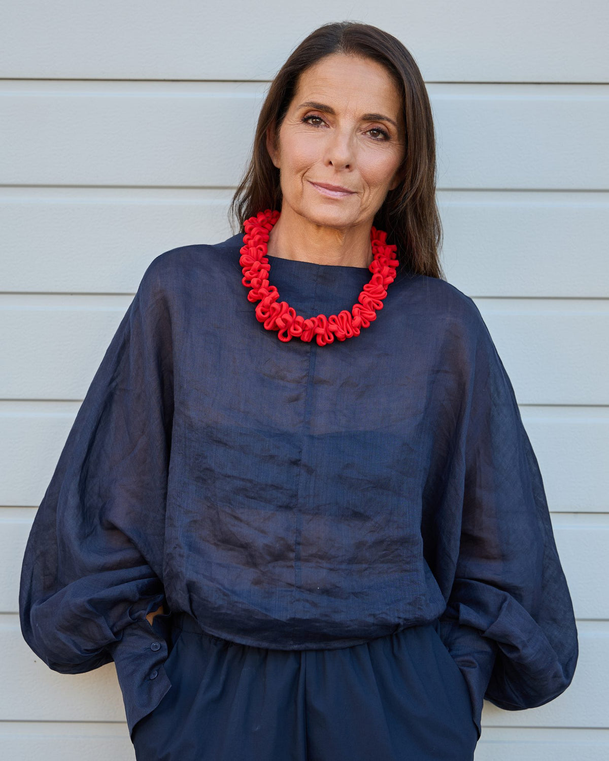 Woman wearing Capri Necklace