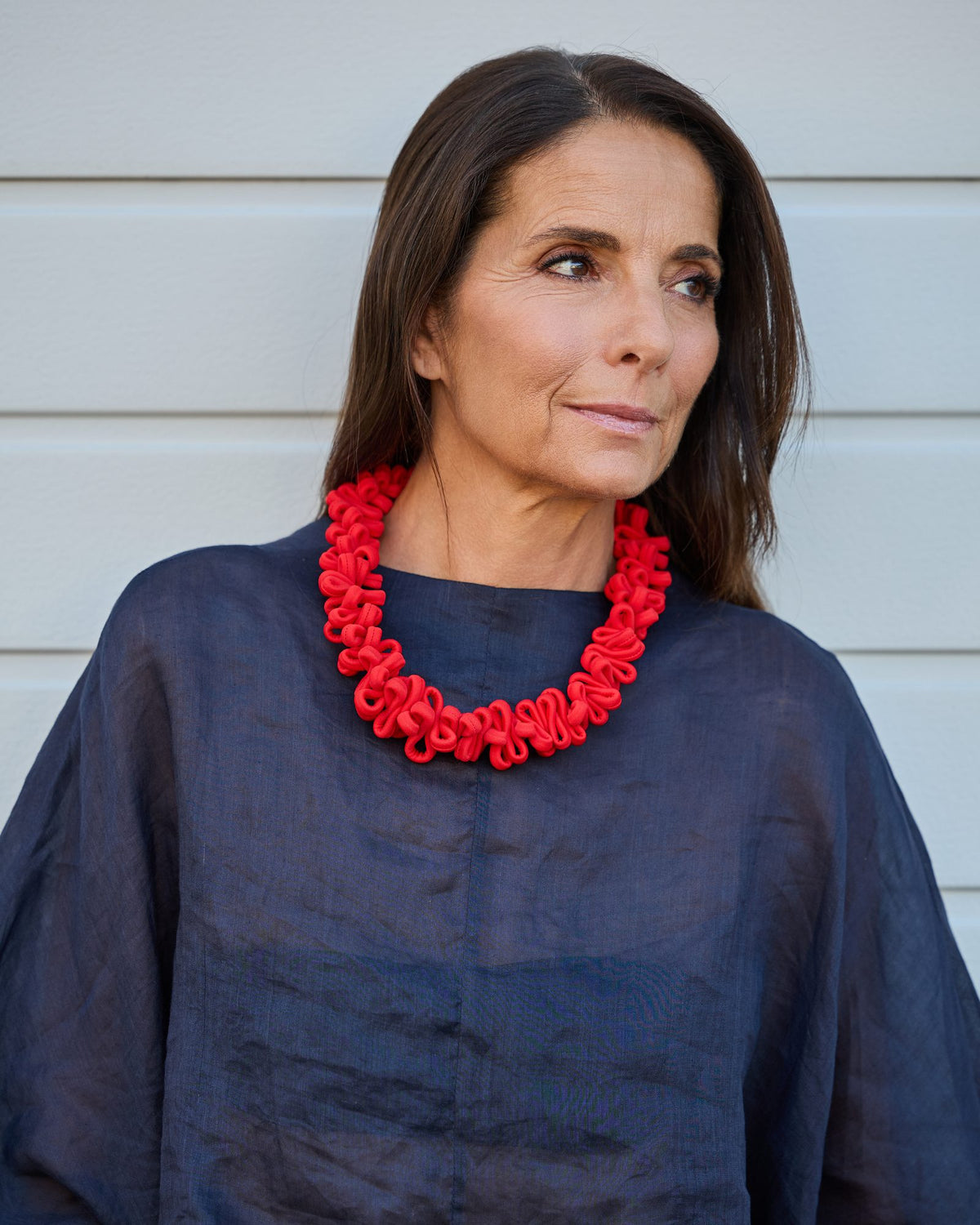 Woman wearing Capri Necklace