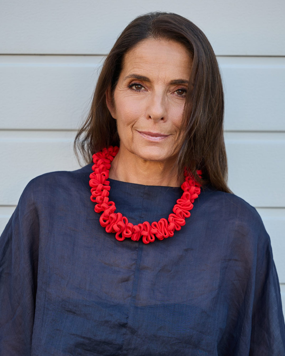 Woman wearing Capri Necklace