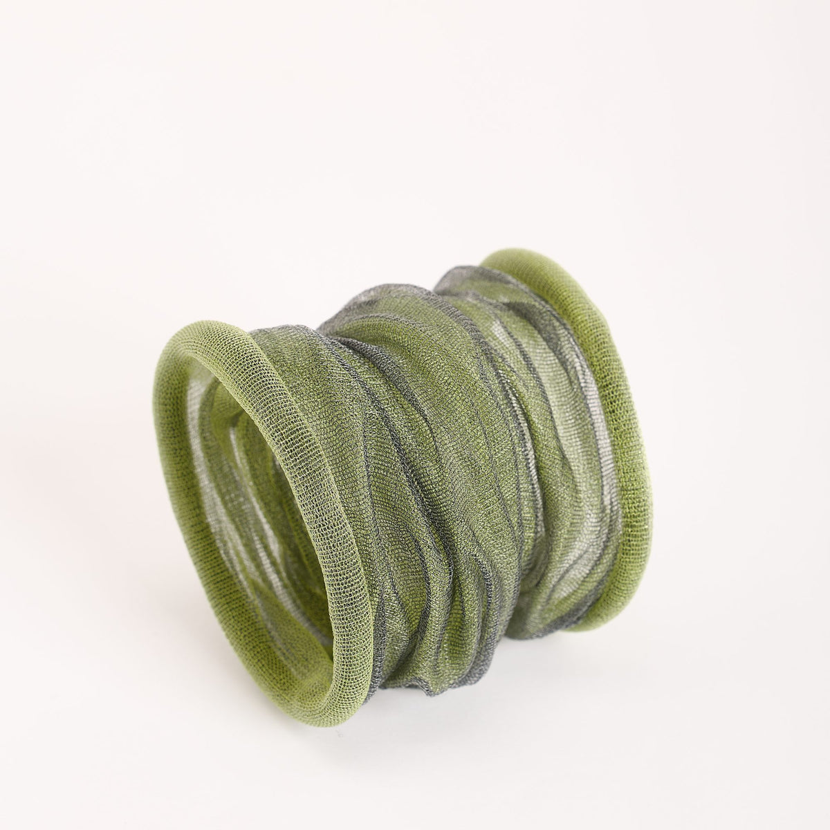 Maya Bracelet, smoke and green