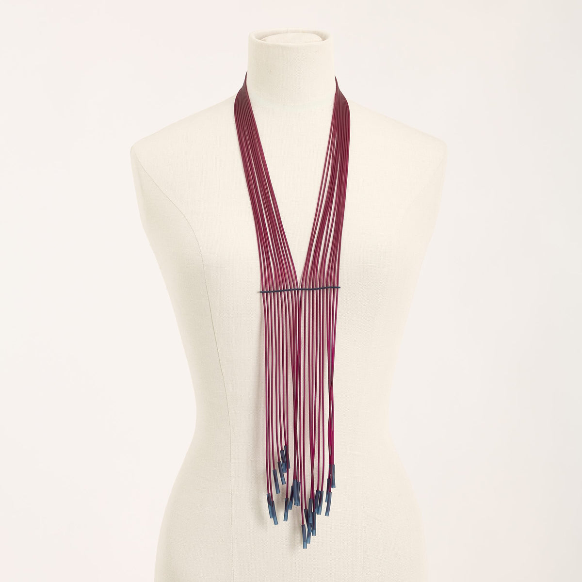 Collana Niagara, vinaccia e blu
