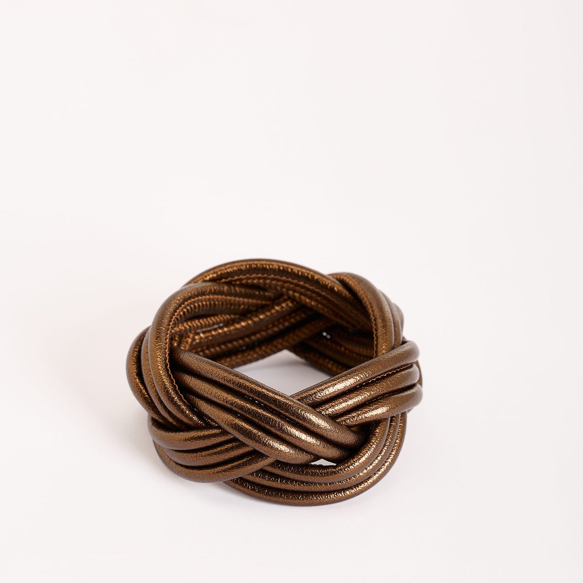 Nodo Marino Leather Bracelet, bronze
