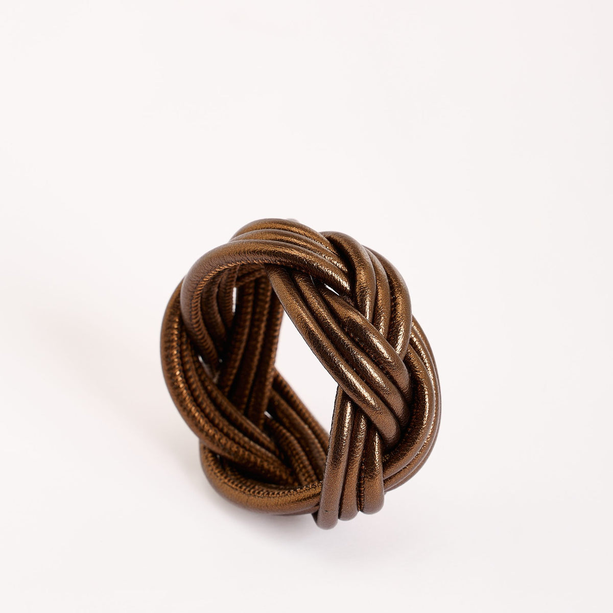 Nodo Marino Leather Bracelet, bronze
