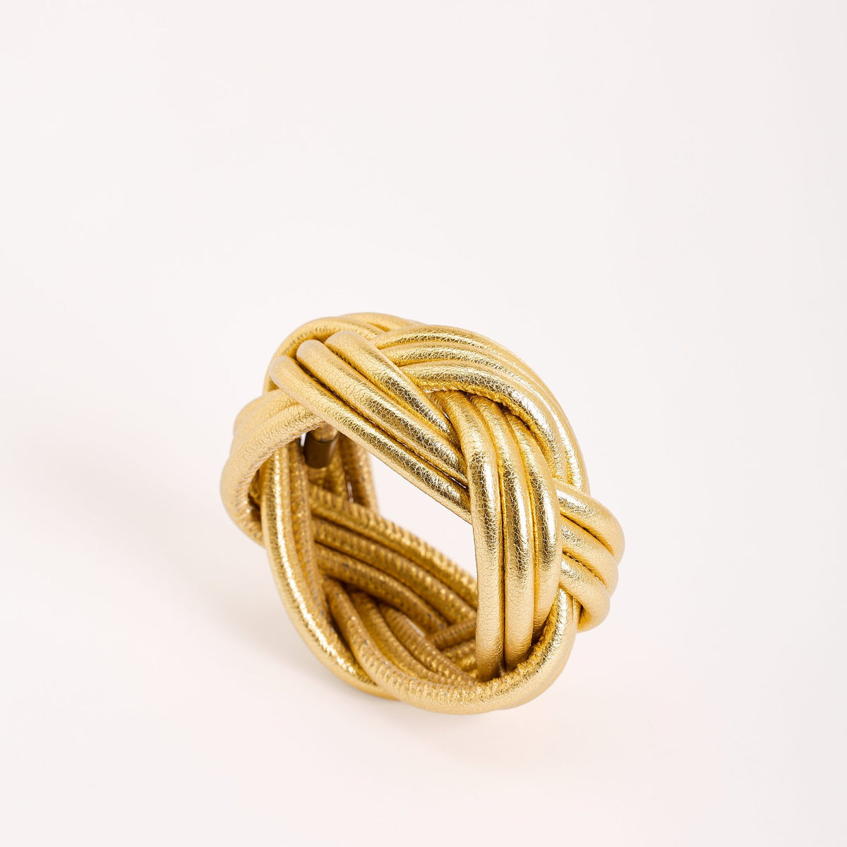 Nodo Marino Leather Bracelet, golden