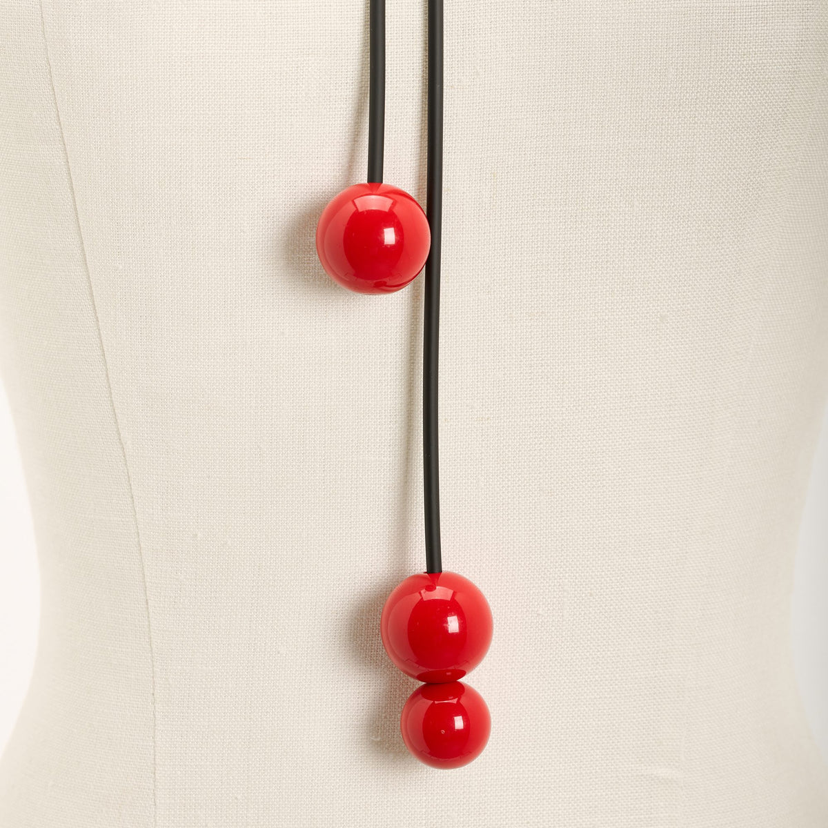 Play Long Necklace, red