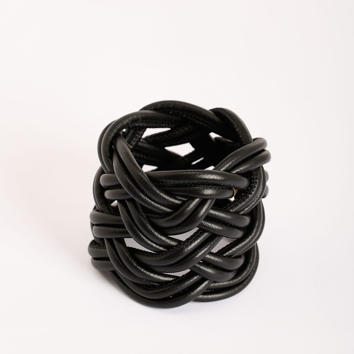Bracciale Turbante Pelle, nero