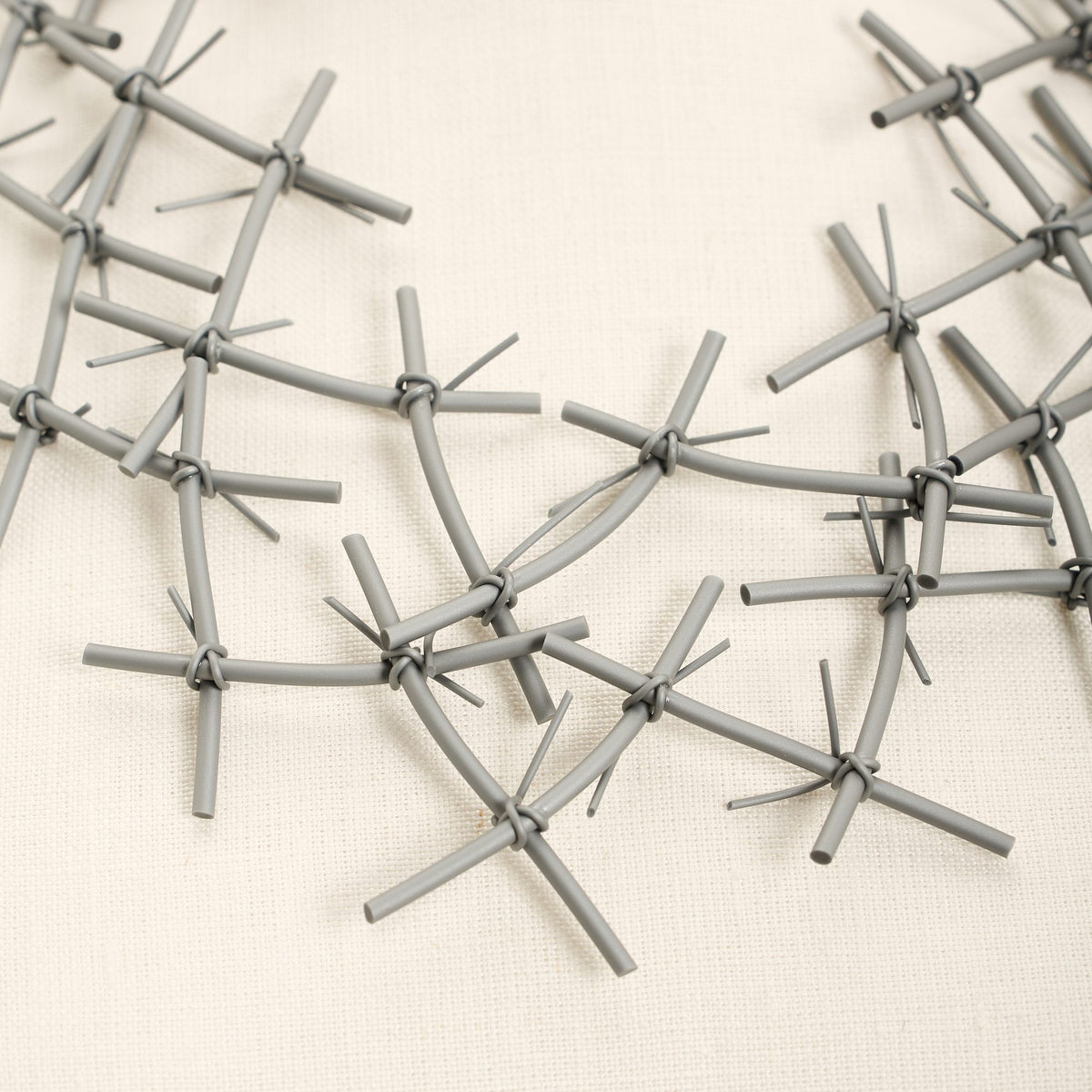 X Necklace, silver