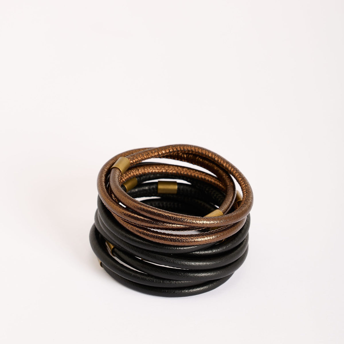 Bracciale Zoe 10, nero e bronzo