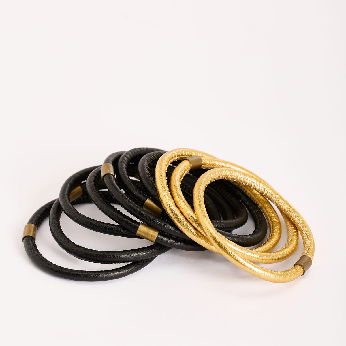 Bracciale Zoe 10, nero e oro