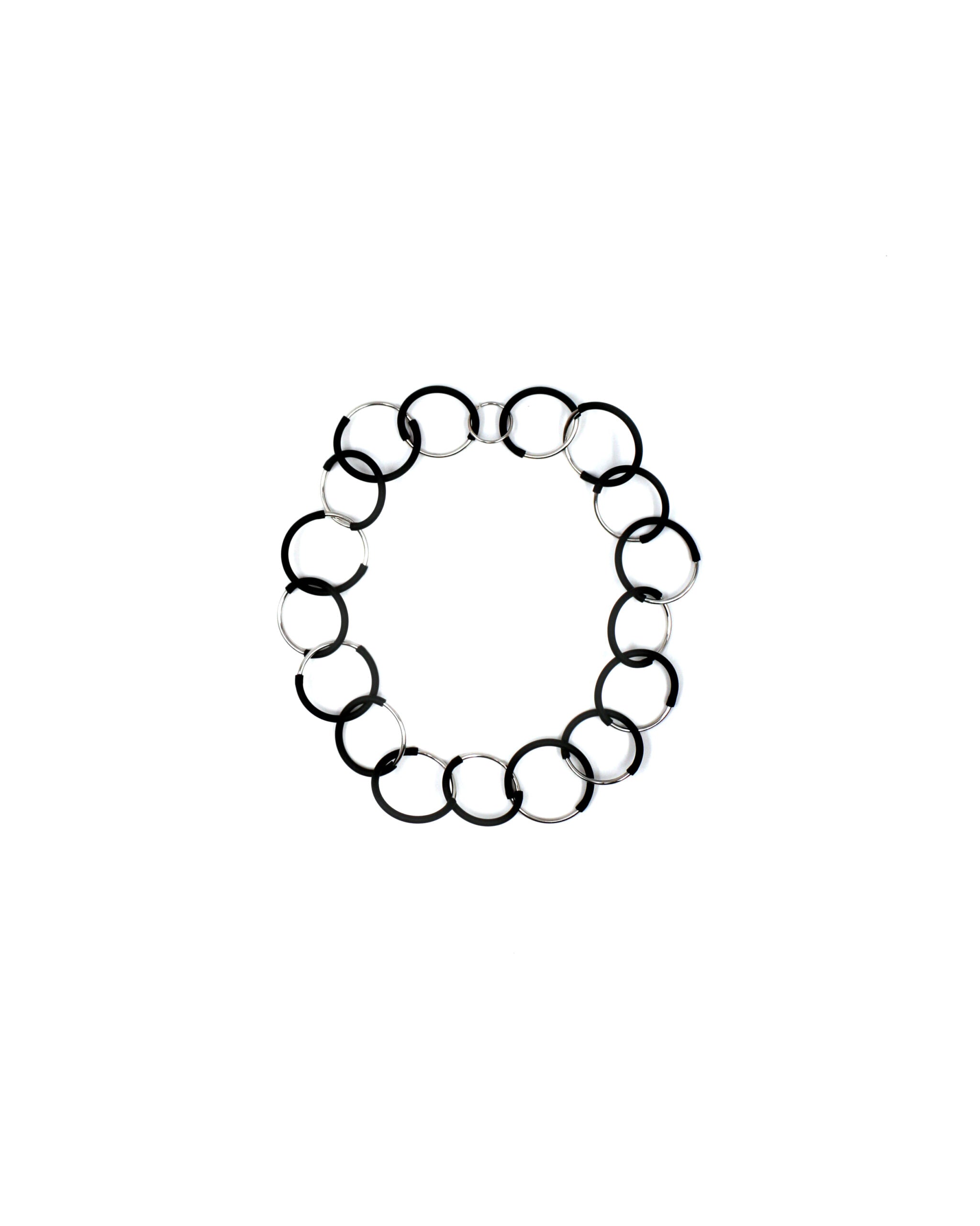 Eclissi collana rodio corta