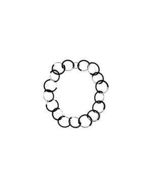 Eclissi necklace rhodium short