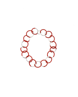 Eclissi necklace rhodium short