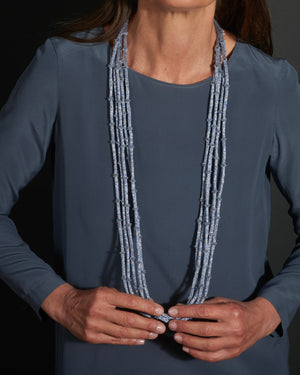 Bamboo necklace long