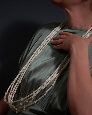 Bamboo collana lunga