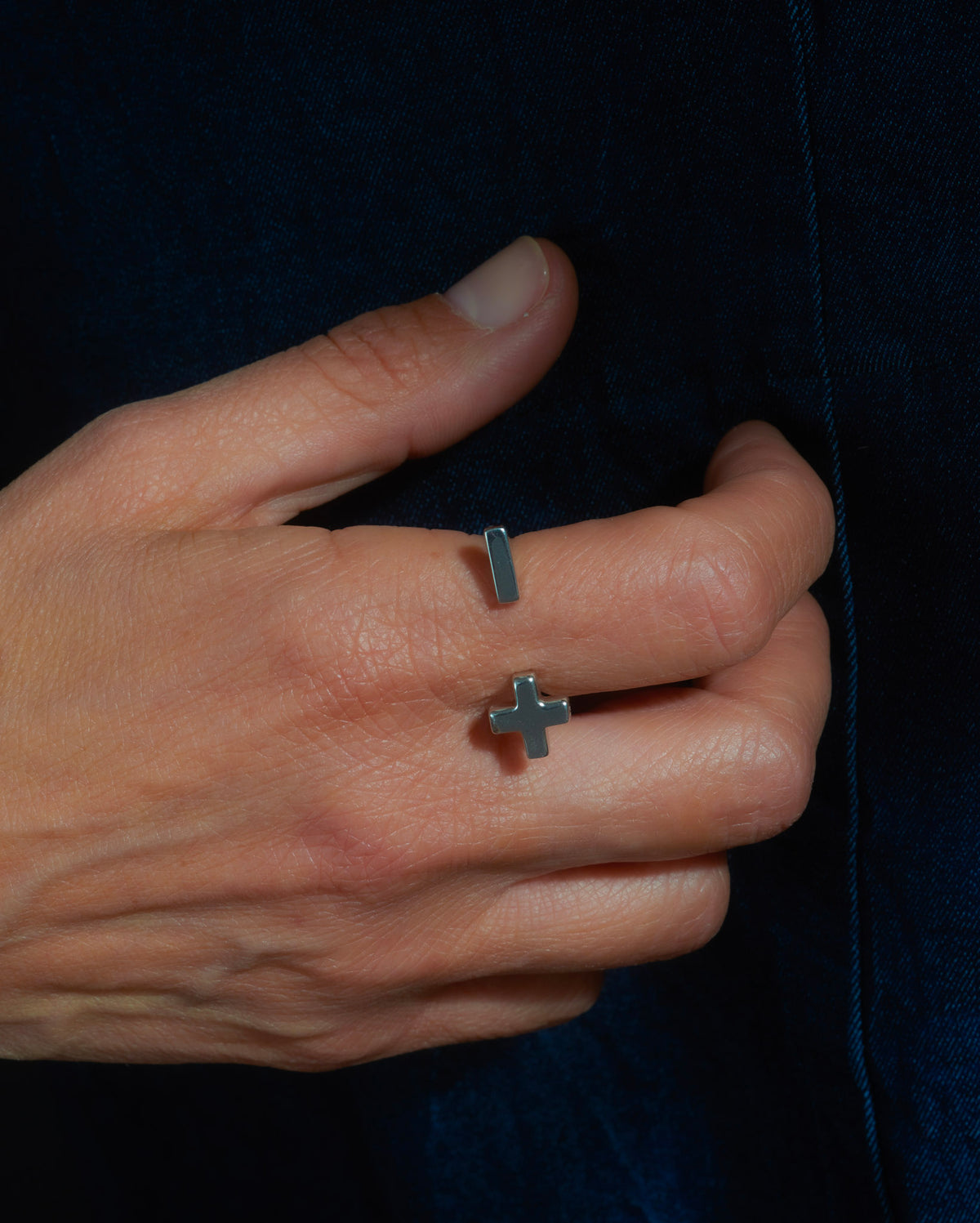 More & Less ring sterling silver