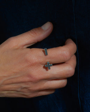More & Less ring sterling silver