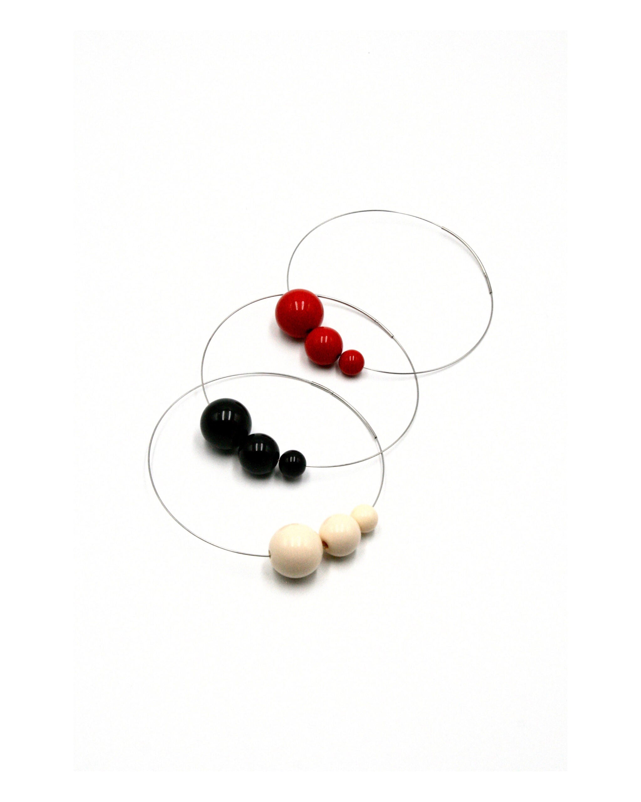 UNO DUE TRE - NERO - AVORIO - ROSSO
