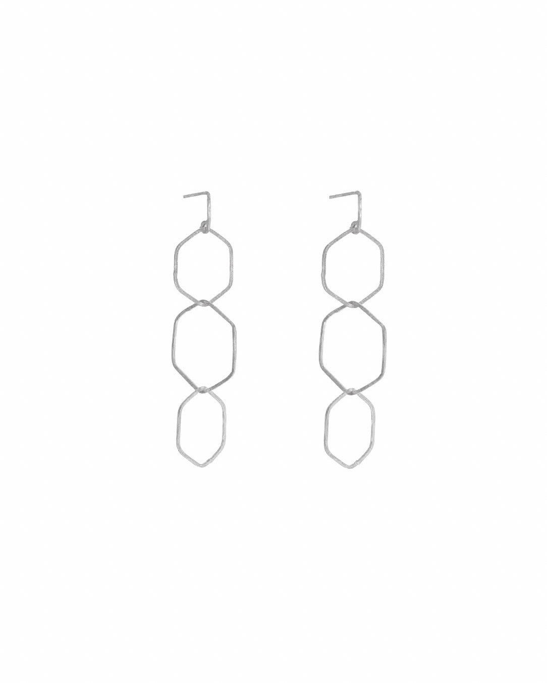 Esa 3 earrings sterling silver