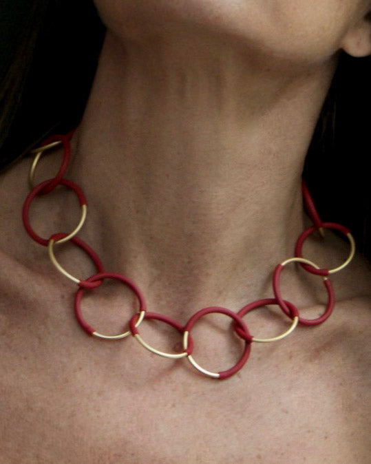 Eclissi collana oro corta