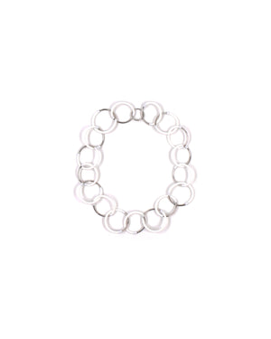 Eclissi necklace rhodium short