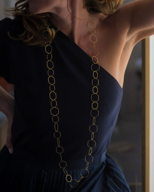 Esa collana lunga argento 925