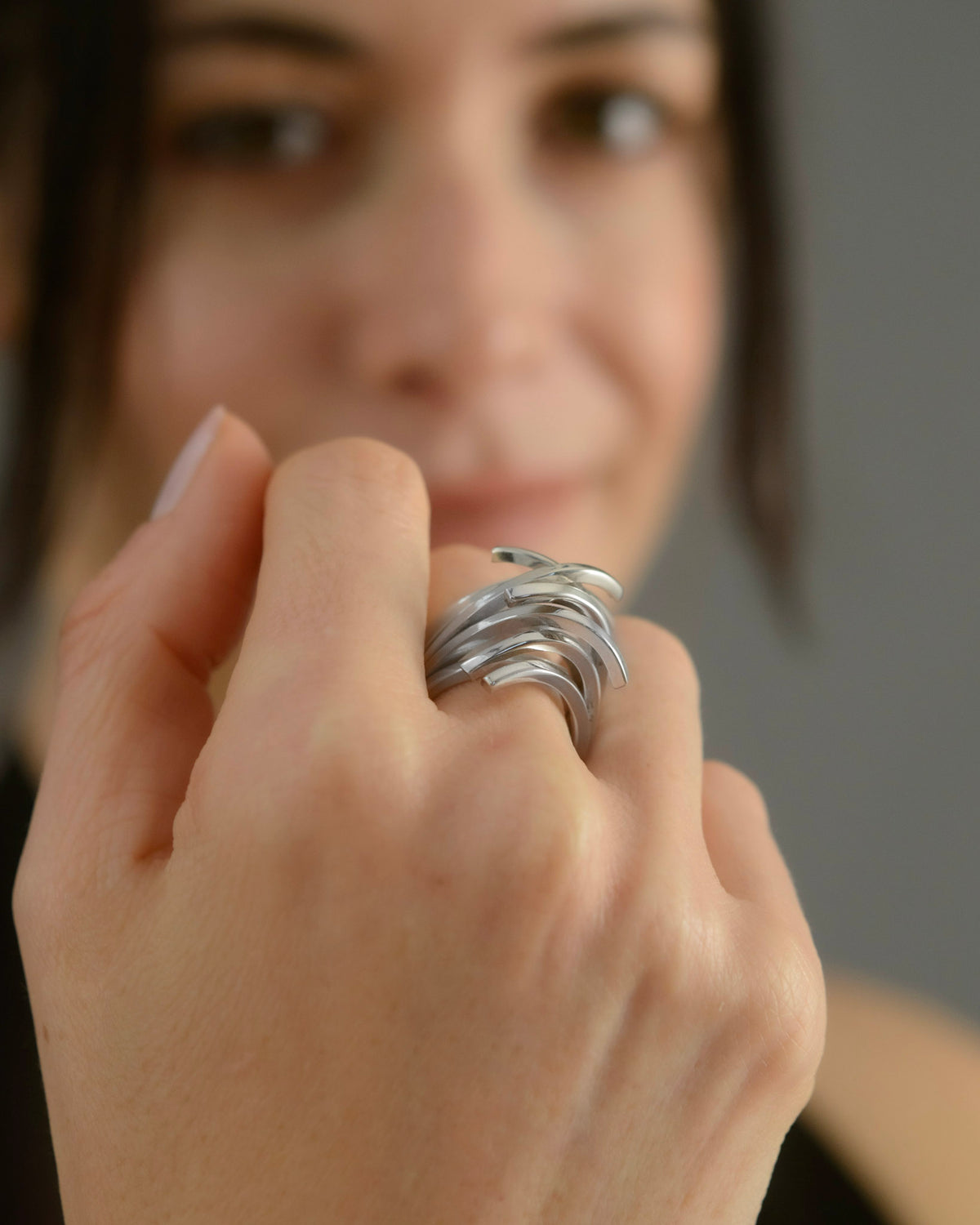HONG KONG anello argento 925