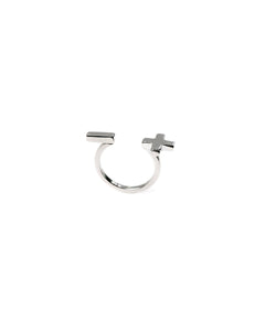 More & Less ring sterling silver