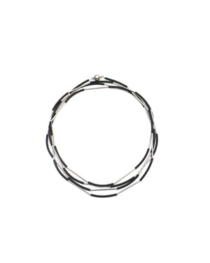 Nerò necklace rhodium