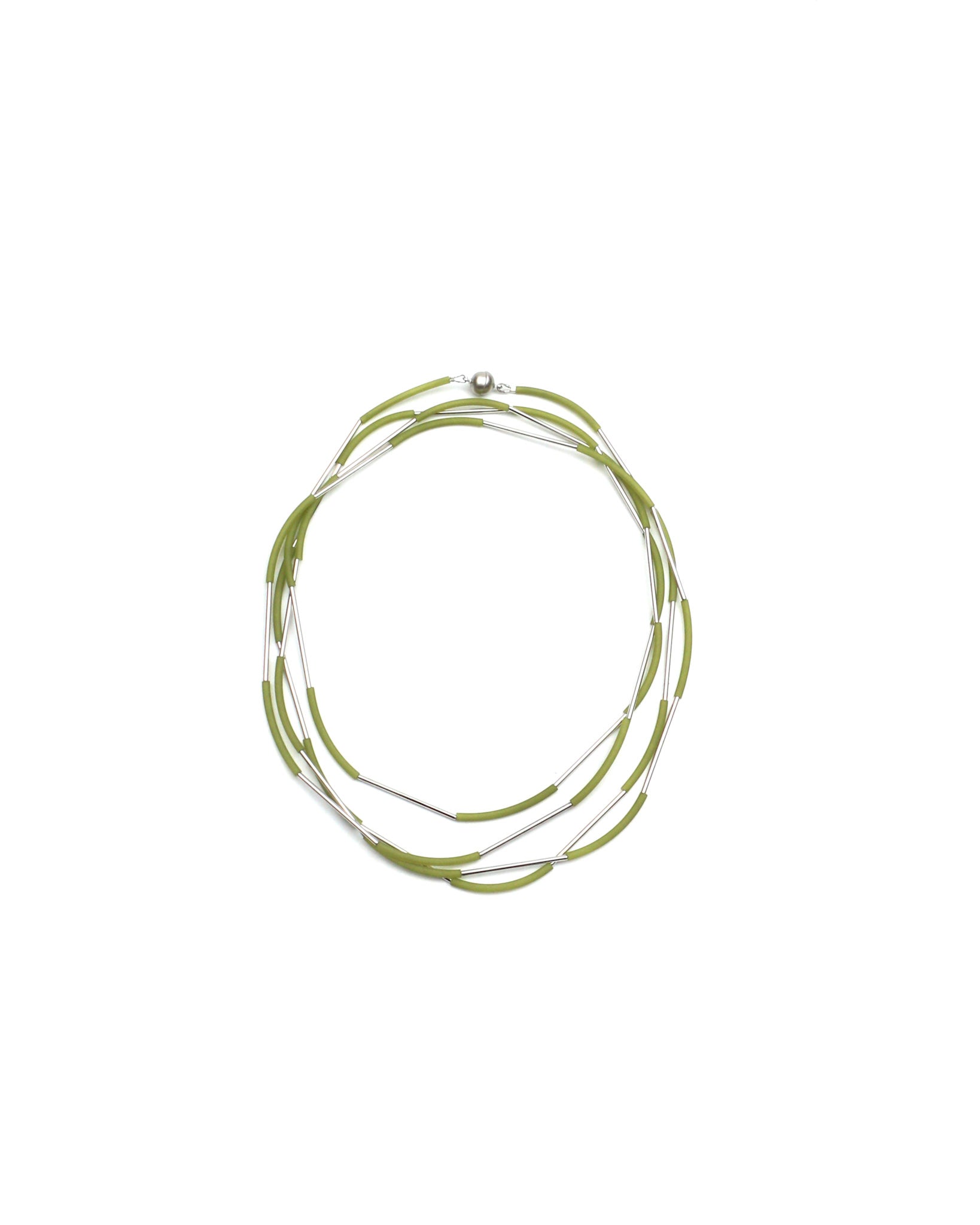 Nerò collana rodio