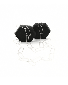 Aria collana lunga argento 925