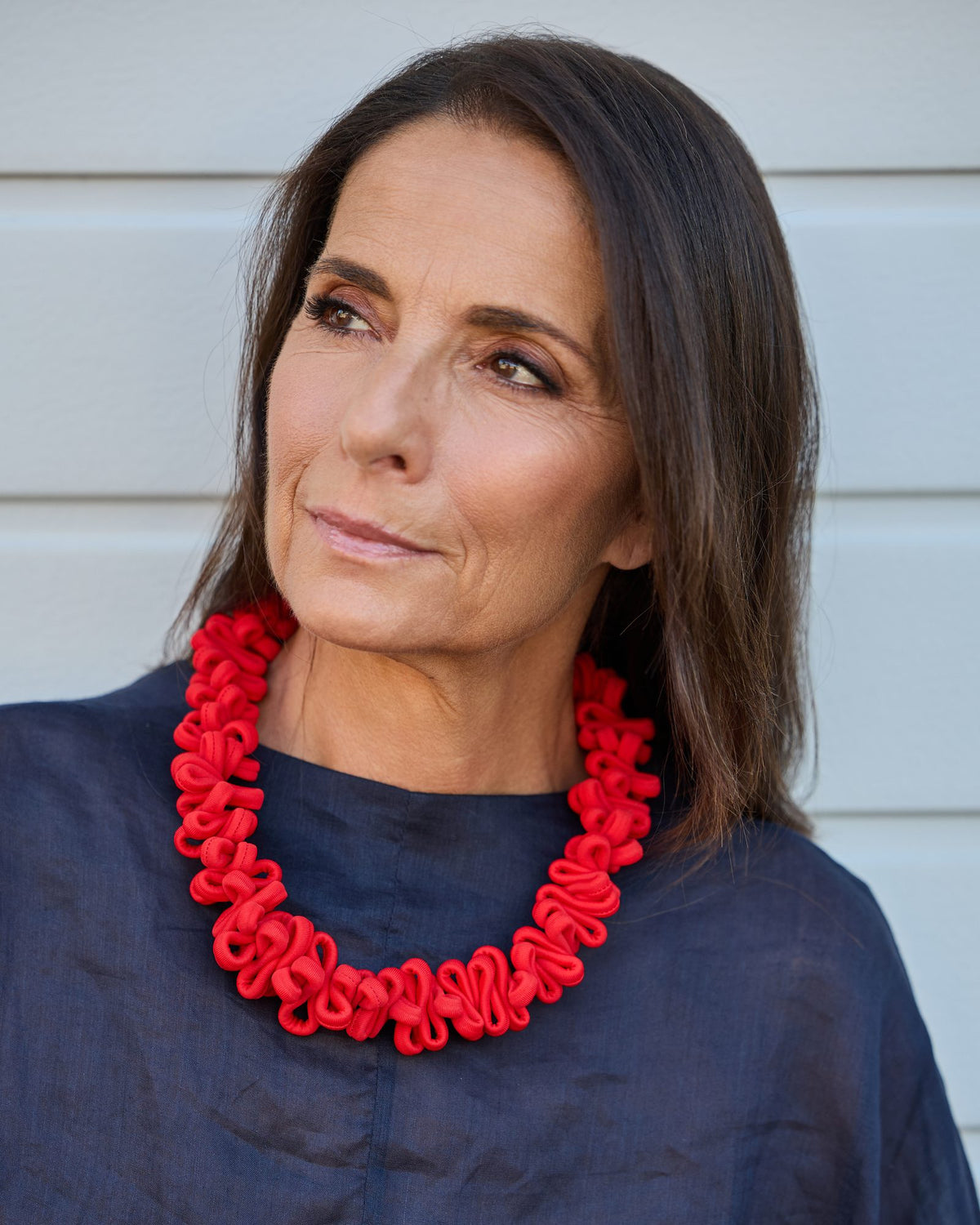 Woman wearing Capri Necklace