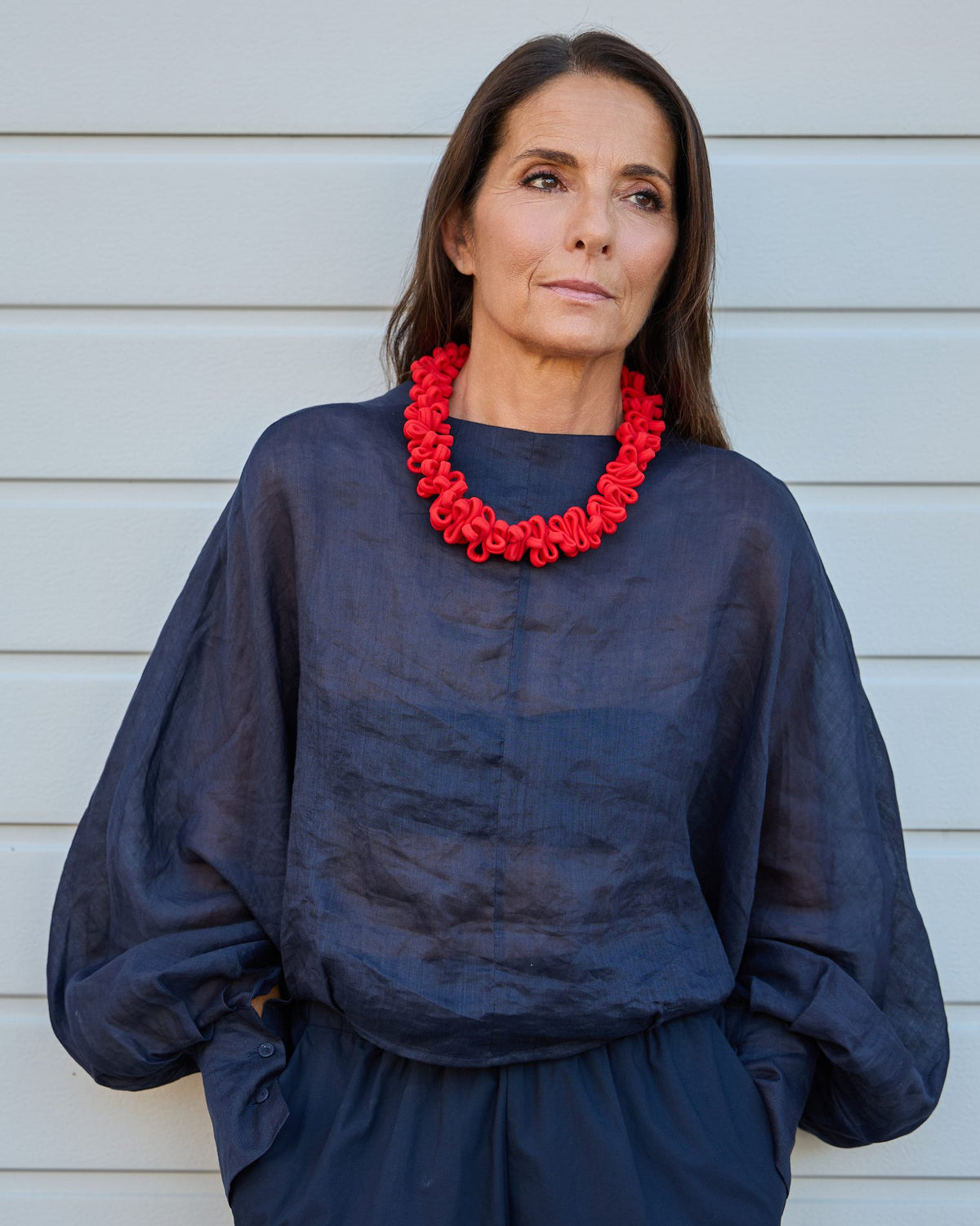 Woman wearing Capri Necklace