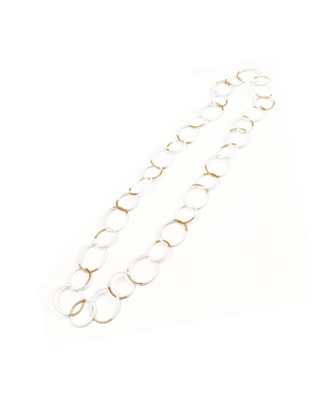 Woman wearing Eclissi Long Gold Necklace