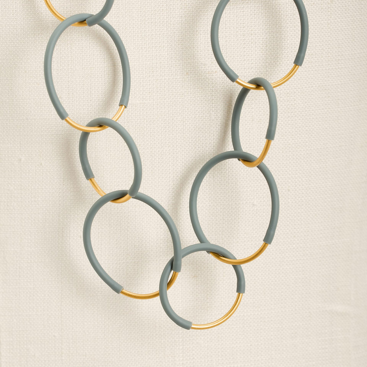 Eclissi Long Gold Necklace, pastel smoke