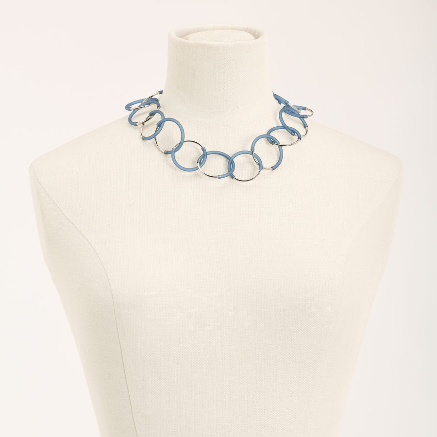 Collana Eclissi Corta Rodio