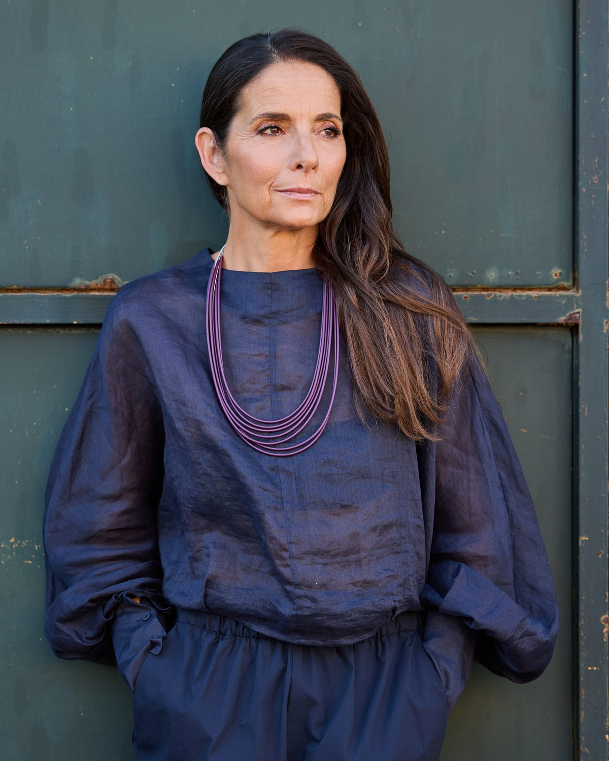 Woman wearing Elle+ Short Necklace
