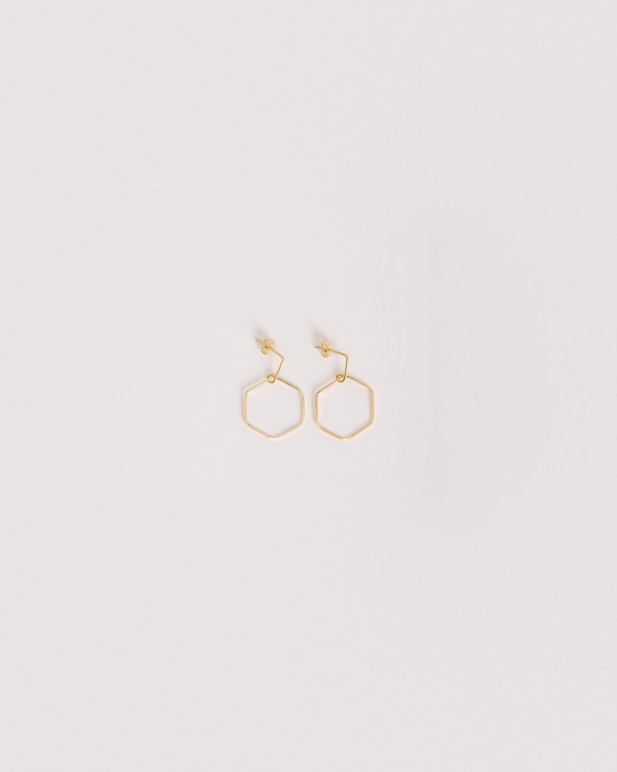 Orecchini Esa 1 Oro in argento 925, su fondo chiaro