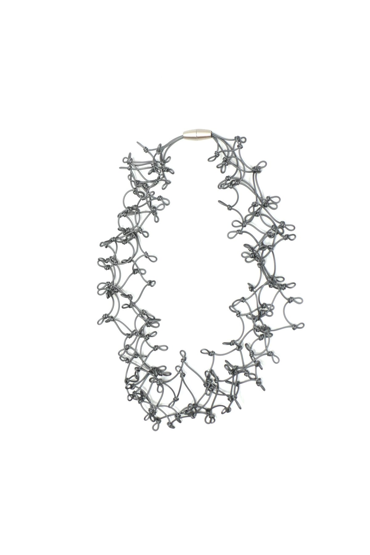 Woman wearing Knots Long Necklace