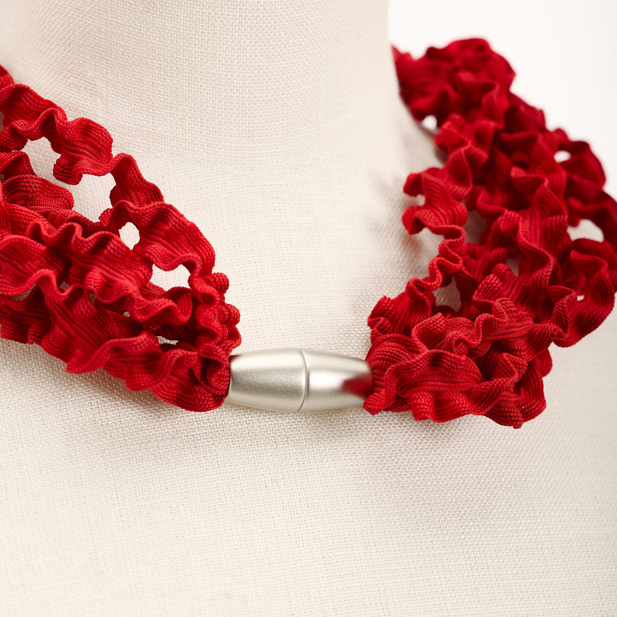 Collana Laccio lunga, rosso