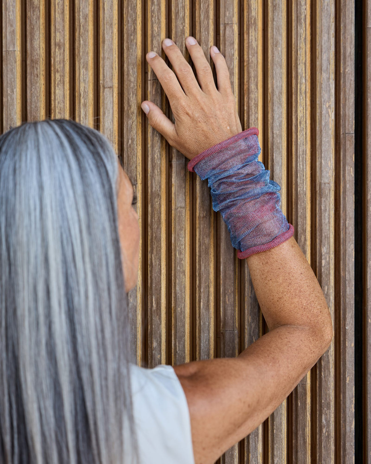 Woman wearing Maya Bracelet