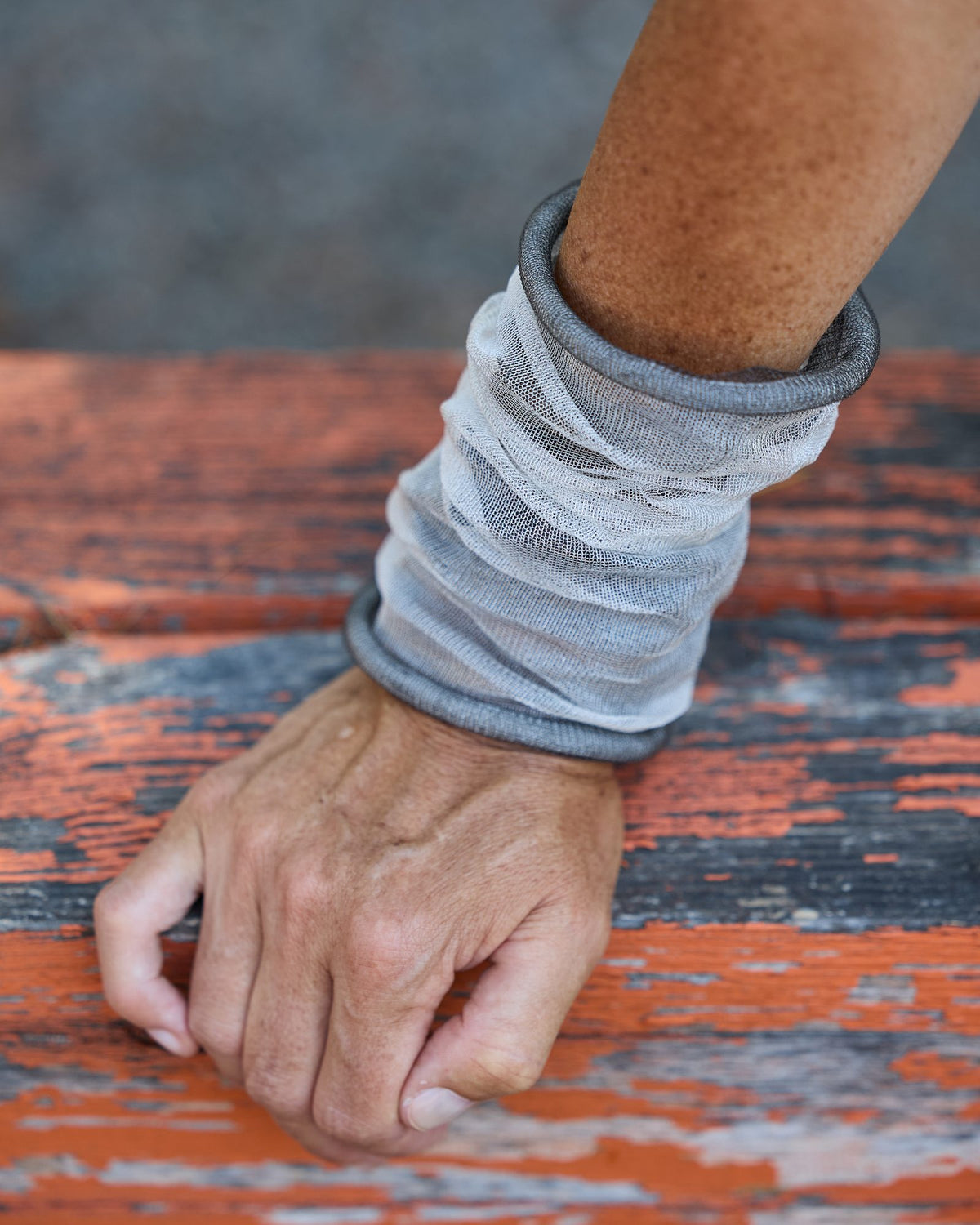 Woman wearing Maya Bracelet