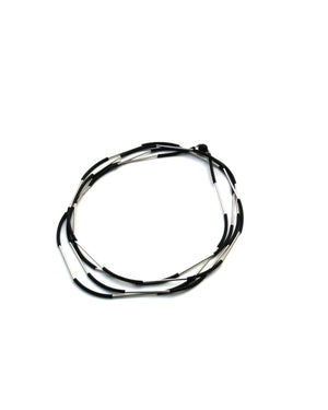 Nerò necklace rhodium