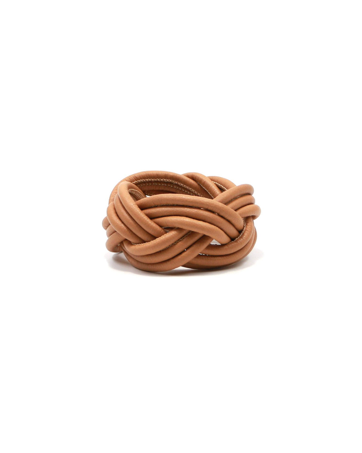 Woman wearing Nodo Marino Leather Bracelet